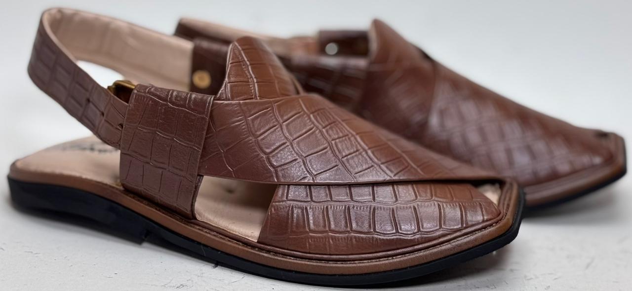 Croc Texture Peshawari Chappal